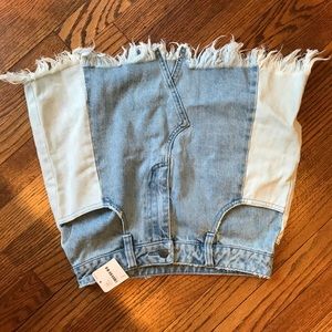 New w/tags Free people denim mini skirt